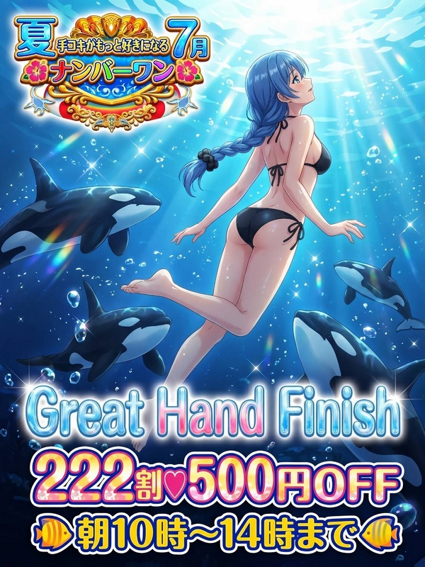 夏も222割500円OFF♡ ナンバーワン