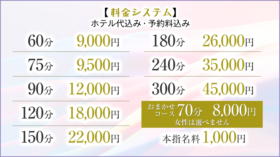 料金改定のお知らせ